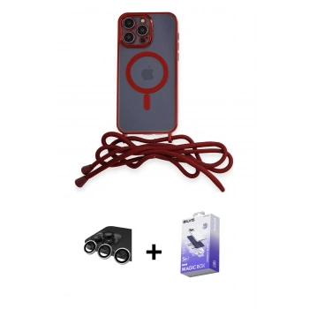 MARSİLYAN™- iPhone 14 Pro Max Kılıf Eksen Özel Seri - Siyah Bilvis 5in1 5D Magic Hayalet Cam Ekran Koruyucu + Raze Metal Kamera Lens - GS