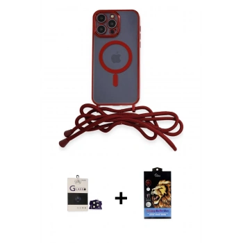 MARSİLYAN™- iPhone 14 Pro Max Kılıf Eksen Özel Seri - Siyah Buffer Hayalet Cam Ekran Koruyucu + Bilvis Titan Kamera Lens - SH