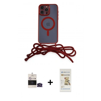MARSİLYAN™- iPhone 14 Pro Max Kılıf Eksen Özel Seri - Siyah Mat Seramik Nano Ekran Koruyucu + Bilvis Titan Kamera Lens - SH