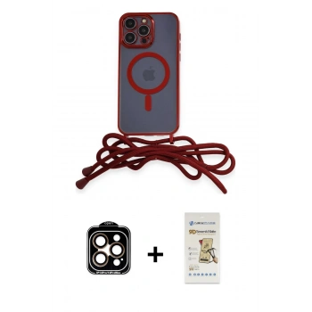 MARSİLYAN™- iPhone 14 Pro Max Kılıf Eksen Özel Seri - Siyah Mat Seramik Nano Ekran Koruyucu + PVD Metal Kamera Lens - TU