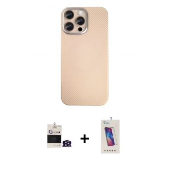 MARSİLYAN™- iPhone 14 Pro Max Kılıf Eksen Prime - Siyah Joko 5D Cam + Bilvis Titan Kamera Lens - DNMR
