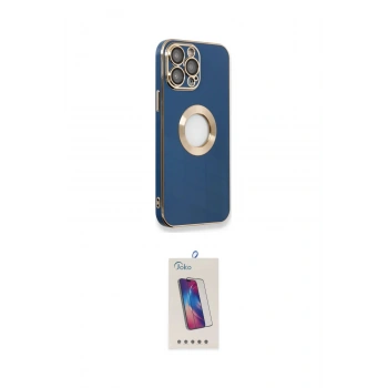 MARSİLYAN™- iPhone 14 Pro Max Kılıf İz Form Serisi - Siyah Joko 5D Cam