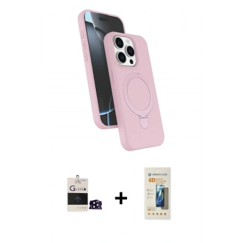 MARSİLYAN™- iPhone 14 Pro Max Kılıf İz Işık Koleksiyonu - Siyah 6D Mat Seramik Hayalet Nano Ekran Koruyucu + Bilvis Titan Kamera Lens - SH