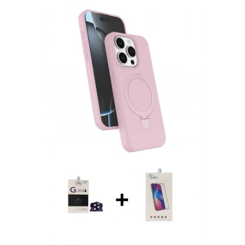 MARSİLYAN™- iPhone 14 Pro Max Kılıf İz Işık Koleksiyonu - Siyah Joko 5D Cam + Bilvis Titan Kamera Lens - DNMR
