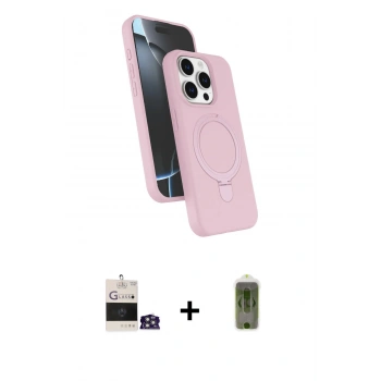 MARSİLYAN™- iPhone 14 Pro Max Kılıf İz Işık Koleksiyonu - Siyah Joko Magic 5D Hayalet Cam + Bilvis Titan Kamera Lens - GS