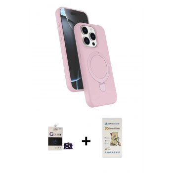 MARSİLYAN™- iPhone 14 Pro Max Kılıf İz Işık Koleksiyonu - Siyah Mat Seramik Nano Ekran Koruyucu + Bilvis Titan Kamera Lens - DNMR