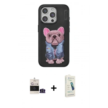 MARSİLYAN™- iPhone 14 Pro Max Kılıf İz Minimal Koleksiyonu - Şeffaf Pasifik Cam Ekran Koruyucu + Bilvis Titan Kamera Lens - SH