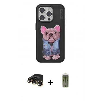 MARSİLYAN™- iPhone 14 Pro Max Kılıf İz Minimal Koleksiyonu - Siyah Joko Magic 5D Hayalet Cam + Raze Metal Kamera Lens - GD