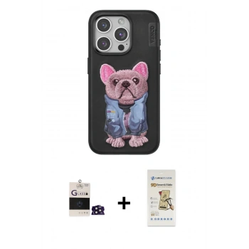 MARSİLYAN™- iPhone 14 Pro Max Kılıf İz Minimal Koleksiyonu - Siyah Mat Seramik Nano Ekran Koruyucu + Bilvis Titan Kamera Lens - DNMR