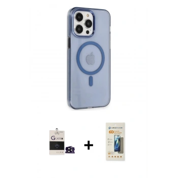 MARSİLYAN™- iPhone 14 Pro Max Kılıf Kıvılcım Asil Özel Seri - Siyah 6D Mat Seramik Hayalet Nano Ekran Koruyucu + Bilvis Titan Kamera Lens - SH