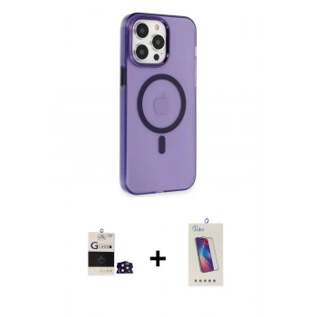 MARSİLYAN™- iPhone 14 Pro Max Kılıf Kıvılcım Asil Özel Seri - Siyah Joko 5D Cam + Bilvis Titan Kamera Lens - DNMR