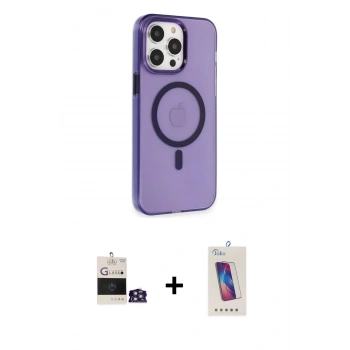 MARSİLYAN™- iPhone 14 Pro Max Kılıf Kıvılcım Asil Özel Seri - Siyah Joko 5D Cam + Bilvis Titan Kamera Lens - GS