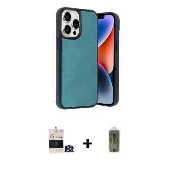 MARSİLYAN™- iPhone 14 Pro Max Kılıf Kıvılcım Işık Serisi - Siyah Joko Magic 5D Hayalet Cam + Bilvis Titan Kamera Lens - GS