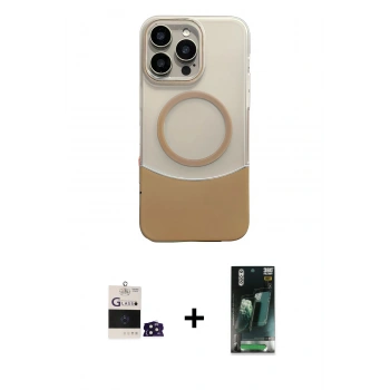 MARSİLYAN™- iPhone 14 Pro Max Kılıf Kozmos Form Özel Seri - Şeffaf 360 Full Body Arka Koruyucu + Bilvis Titan Kamera Lens - DNMR