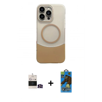 MARSİLYAN™- iPhone 14 Pro Max Kılıf Kozmos Form Özel Seri - Siyah 18D Cam Ekran Koruyucu + Bilvis Titan Kamera Lens - GD