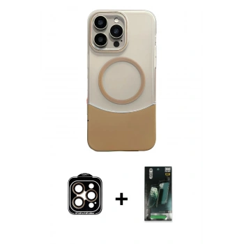 MARSİLYAN™- iPhone 14 Pro Max Kılıf Kozmos Form Özel Seri - Siyah 360 Mat Full Body Arka Koruyucu + PVD Metal Kamera Lens - TU