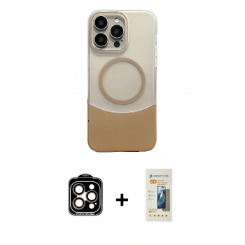 MARSİLYAN™- iPhone 14 Pro Max Kılıf Kozmos Form Özel Seri - Siyah 6D Mat Seramik Hayalet Nano Ekran Koruyucu + PVD Metal Kamera Lens - TU