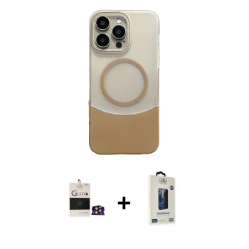 MARSİLYAN™- iPhone 14 Pro Max Kılıf Kozmos Form Özel Seri - Siyah Bilvis Hayalet Cam Ekran Koruyucu + Bilvis Titan Kamera Lens - GD
