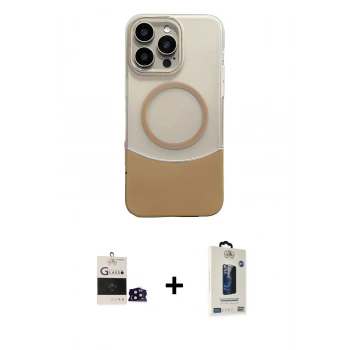 MARSİLYAN™- iPhone 14 Pro Max Kılıf Kozmos Form Özel Seri - Siyah Bilvis Hayalet Cam Ekran Koruyucu + Bilvis Titan Kamera Lens - SH