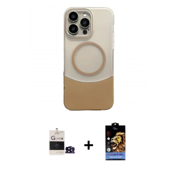 MARSİLYAN™- iPhone 14 Pro Max Kılıf Kozmos Form Özel Seri - Siyah Buffer Hayalet Cam Ekran Koruyucu + Bilvis Titan Kamera Lens - SH