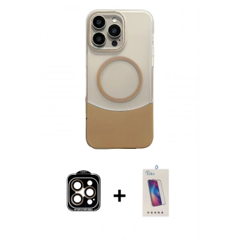 MARSİLYAN™- iPhone 14 Pro Max Kılıf Kozmos Form Özel Seri - Siyah Joko 5D Cam + PVD Metal Kamera Lens - TU