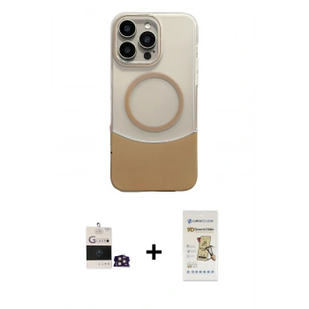 MARSİLYAN™- iPhone 14 Pro Max Kılıf Kozmos Form Özel Seri - Siyah Mat Seramik Nano Ekran Koruyucu + Bilvis Titan Kamera Lens - GD