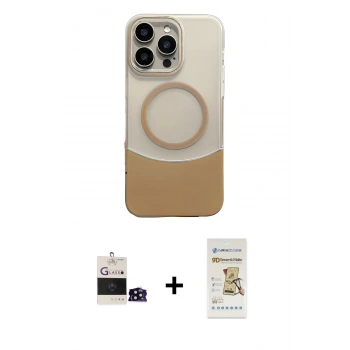 MARSİLYAN™- iPhone 14 Pro Max Kılıf Kozmos Form Özel Seri - Siyah Mat Seramik Nano Ekran Koruyucu + Bilvis Titan Kamera Lens - SH