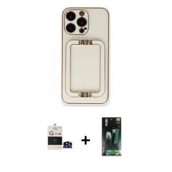 MARSİLYAN™- iPhone 14 Pro Max Kılıf Kozmos Minimal Prime - Siyah 360 Mat Full Body Arka Koruyucu + Bilvis Titan Kamera Lens - SH
