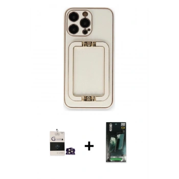 MARSİLYAN™- iPhone 14 Pro Max Kılıf Kozmos Minimal Prime - Siyah 360 Mat Full Body Arka Koruyucu + Bilvis Titan Kamera Lens - GD