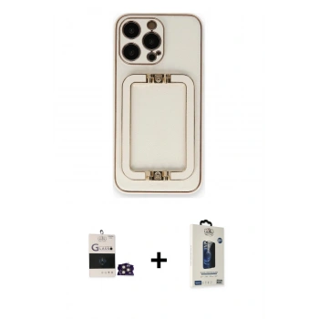 MARSİLYAN™- iPhone 14 Pro Max Kılıf Kozmos Minimal Prime - Siyah Bilvis Hayalet Cam Ekran Koruyucu + Bilvis Titan Kamera Lens - GD