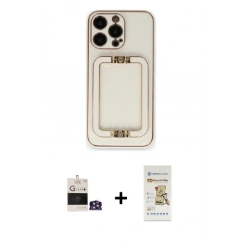 MARSİLYAN™- iPhone 14 Pro Max Kılıf Kozmos Minimal Prime - Siyah Mat Seramik Nano Ekran Koruyucu + Bilvis Titan Kamera Lens - GS