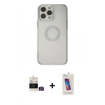 MARSİLYAN™- iPhone 14 Pro Max Kılıf Kutup Klasik - Siyah Joko 5D Cam + Bilvis Titan Kamera Lens - GD