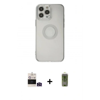 MARSİLYAN™- iPhone 14 Pro Max Kılıf Kutup Klasik - Siyah Joko Magic 5D Hayalet Cam + Bilvis Titan Kamera Lens - DNMR