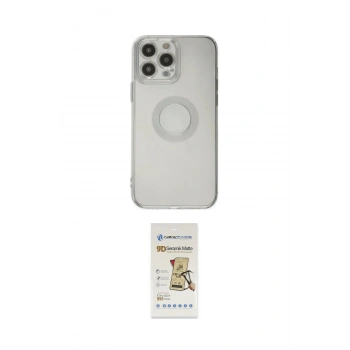 MARSİLYAN™- iPhone 14 Pro Max Kılıf Kutup Klasik - Siyah Mat Seramik Nano Ekran Koruyucu