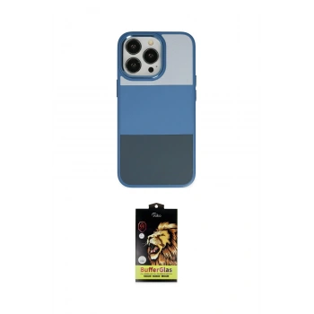 MARSİLYAN™- iPhone 14 Pro Max Kılıf Kutup Özel Seri - Siyah Buffer Cam Ekran Koruyucu