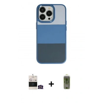 MARSİLYAN™- iPhone 14 Pro Max Kılıf Kutup Özel Seri - Siyah Joko Magic 5D Hayalet Cam + Bilvis Titan Kamera Lens - GD