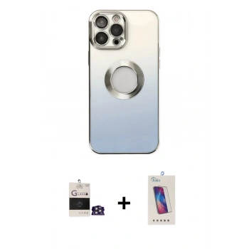 MARSİLYAN™- iPhone 14 Pro Max Kılıf Kutup Yansıma Özel Seri - Siyah Joko 5D Cam + Bilvis Titan Kamera Lens - GS
