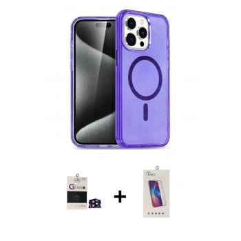 MARSİLYAN™- iPhone 14 Pro Max Kılıf Nova Asil Prime - Siyah Joko 5D Cam + Bilvis Titan Kamera Lens - DNMR