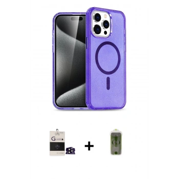 MARSİLYAN™- iPhone 14 Pro Max Kılıf Nova Asil Prime - Siyah Joko Magic 5D Hayalet Cam + Bilvis Titan Kamera Lens - SH