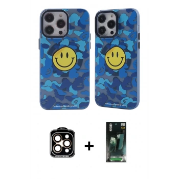 MARSİLYAN™- iPhone 14 Pro Max Kılıf Nova Doku Koleksiyonu - Şeffaf 360 Full Body Arka Koruyucu + PVD Metal Kamera Lens - TU