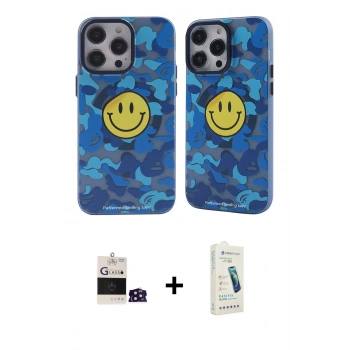 MARSİLYAN™- iPhone 14 Pro Max Kılıf Nova Doku Koleksiyonu - Şeffaf Pasifik Cam Ekran Koruyucu + Bilvis Titan Kamera Lens - DNMR