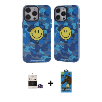 MARSİLYAN™- iPhone 14 Pro Max Kılıf Nova Doku Koleksiyonu - Siyah 18D Cam Ekran Koruyucu + Bilvis Titan Kamera Lens - GS