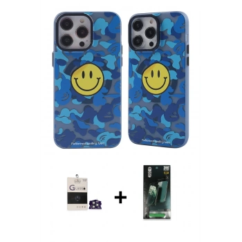 MARSİLYAN™- iPhone 14 Pro Max Kılıf Nova Doku Koleksiyonu - Siyah 360 Mat Full Body Arka Koruyucu + Bilvis Titan Kamera Lens - GS