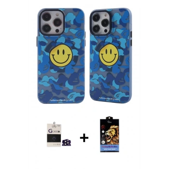MARSİLYAN™- iPhone 14 Pro Max Kılıf Nova Doku Koleksiyonu - Siyah Buffer Hayalet Cam Ekran Koruyucu + Bilvis Titan Kamera Lens - DNMR