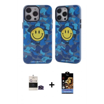 MARSİLYAN™- iPhone 14 Pro Max Kılıf Nova Doku Koleksiyonu - Siyah Buffer Hayalet Cam Ekran Koruyucu + Bilvis Titan Kamera Lens - SH