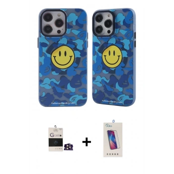 MARSİLYAN™- iPhone 14 Pro Max Kılıf Nova Doku Koleksiyonu - Siyah Joko 5D Cam + Bilvis Titan Kamera Lens - GD