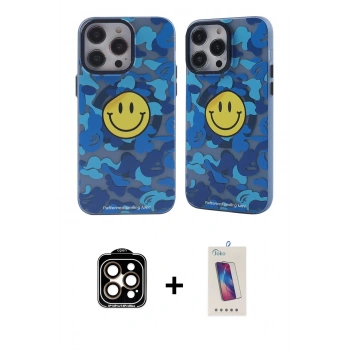 MARSİLYAN™- iPhone 14 Pro Max Kılıf Nova Doku Koleksiyonu - Siyah Joko 5D Cam + PVD Metal Kamera Lens - TU