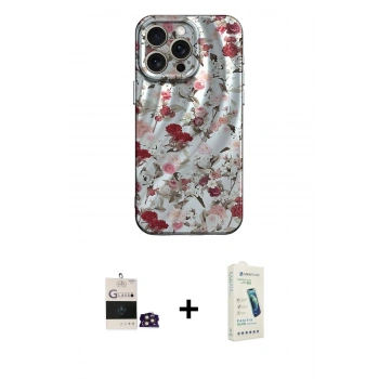 MARSİLYAN™- iPhone 14 Pro Max Kılıf Nova Doku Prime - Şeffaf Pasifik Cam Ekran Koruyucu + Bilvis Titan Kamera Lens - GD