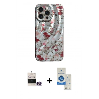 MARSİLYAN™- iPhone 14 Pro Max Kılıf Nova Doku Prime - Şeffaf Royal Nano Ekran Koruyucu + Bilvis Titan Kamera Lens - GD