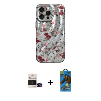 MARSİLYAN™- iPhone 14 Pro Max Kılıf Nova Doku Prime - Siyah 18D Cam Ekran Koruyucu + Bilvis Titan Kamera Lens - SH